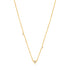 14kt Gold Triple Natural Diamond Necklace